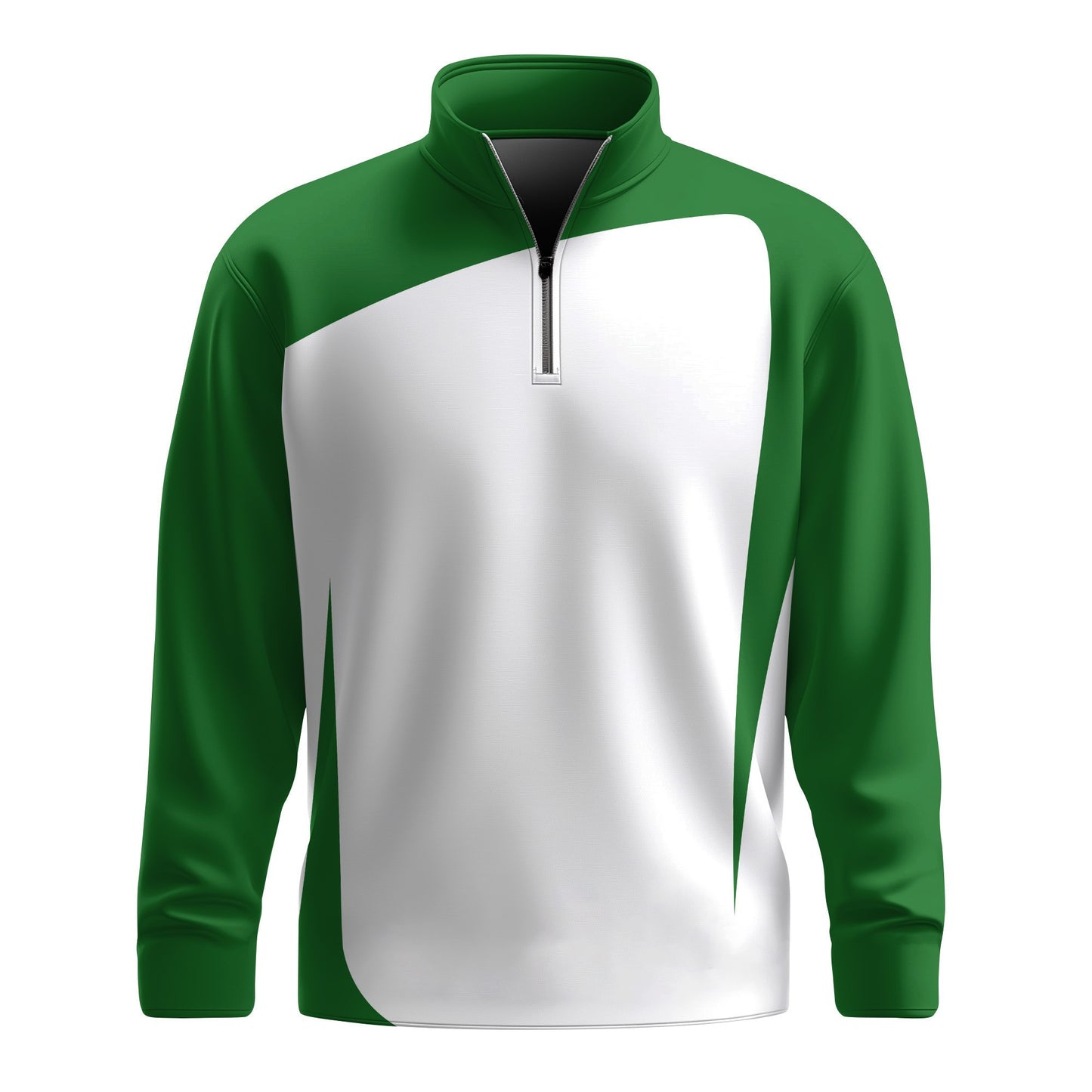 Green White  Sport For Golf Men Quarter-zip Pullover