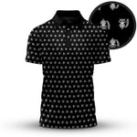 Black Raccoon Men Polo Shirt