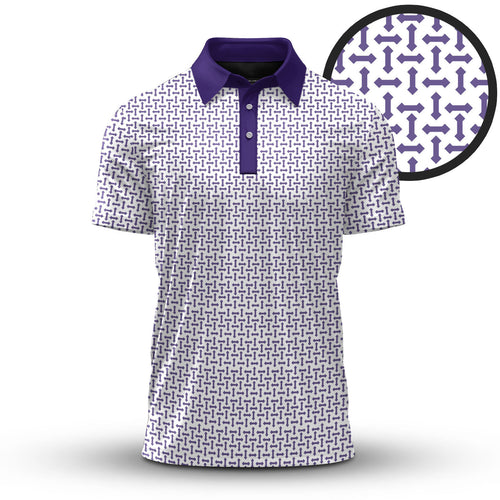 Purple Sameless Pattern 2026  Men Polo Shirt