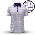 Purple Sameless Pattern 2026  Men Polo Shirt