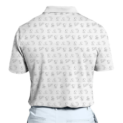 BOGO  - Just Swing It SP Funny Golfing Seamless Pattern Men Polo Shirt