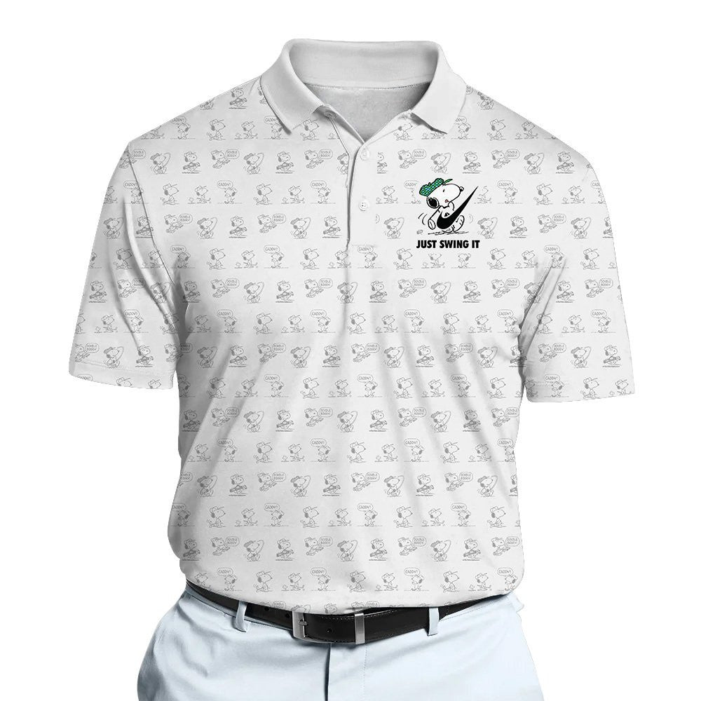 BOGO  - Just Swing It SP Funny Golfing Seamless Pattern Men Polo Shirt