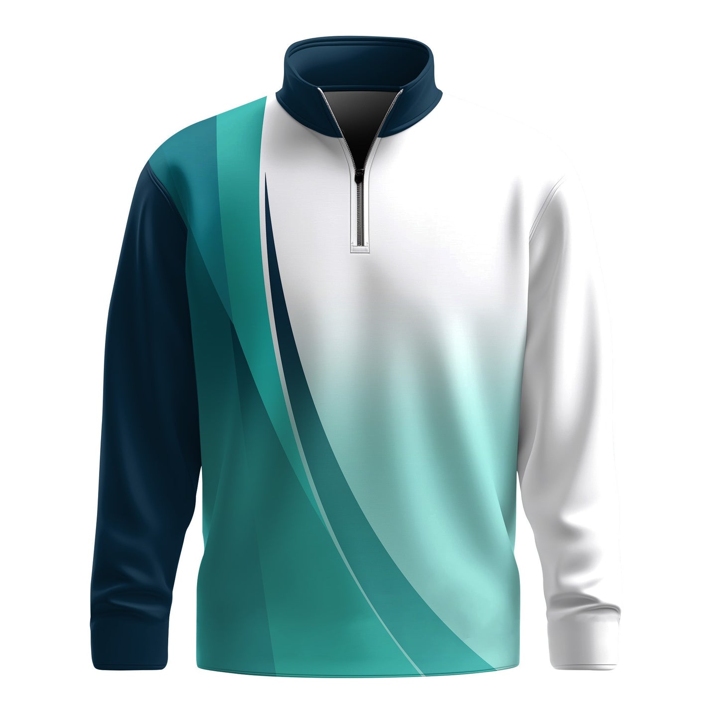 Cyan Curve 2026  Men Quarter-zip Pullover