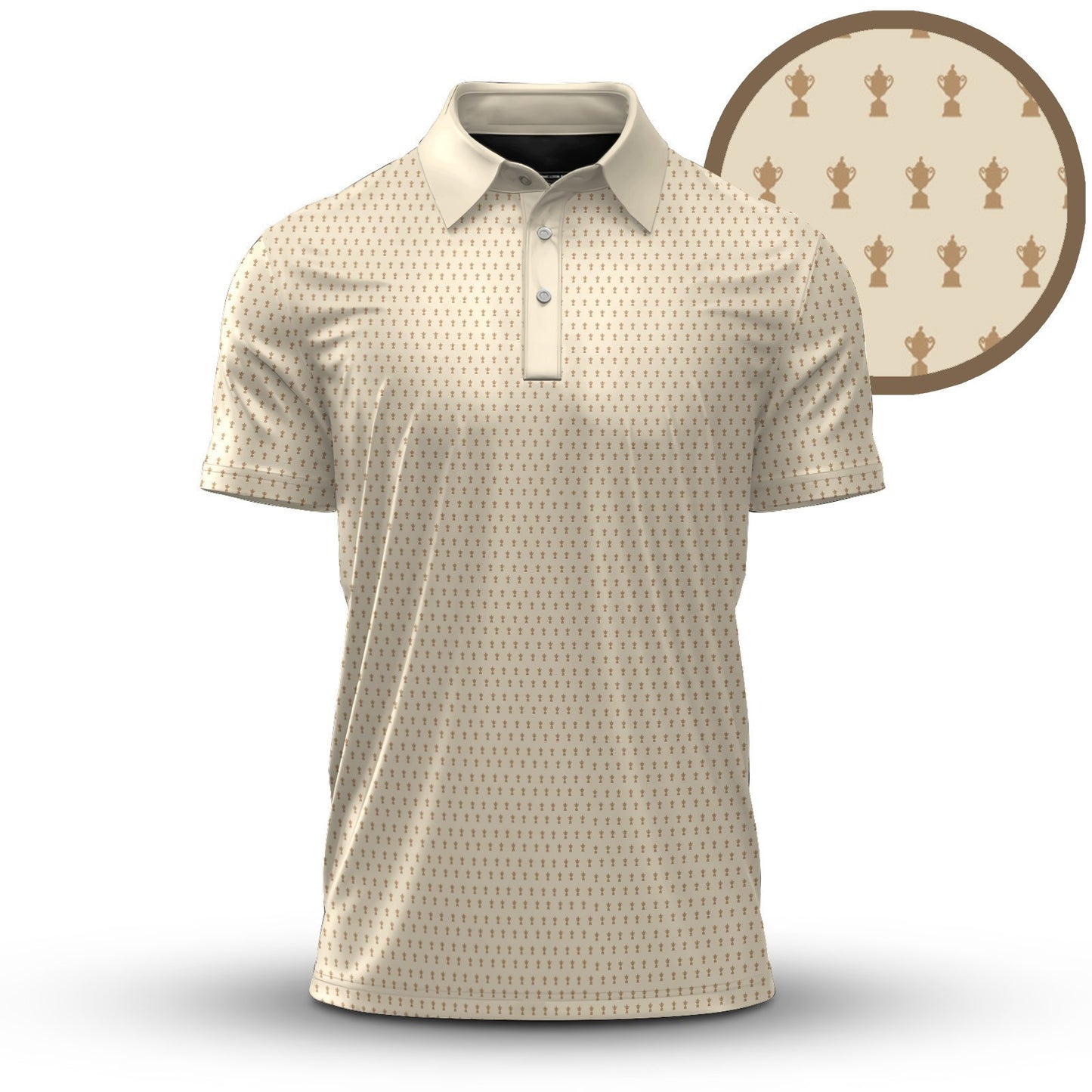 Brown Nude 2026  Trophy Men Polo Shirt