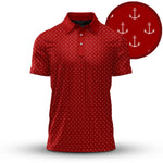 Red White Anchor 2026  Men Polo Shirt