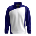 Blue White  Sport For Golf Men Quarter-zip Pullover
