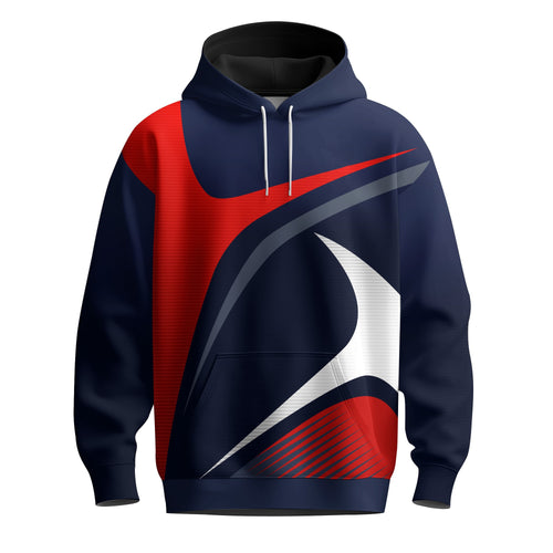 Sporty Golf Red Blue White  Men Hoodie