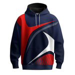 Sporty Golf Red Blue White  Men Hoodie