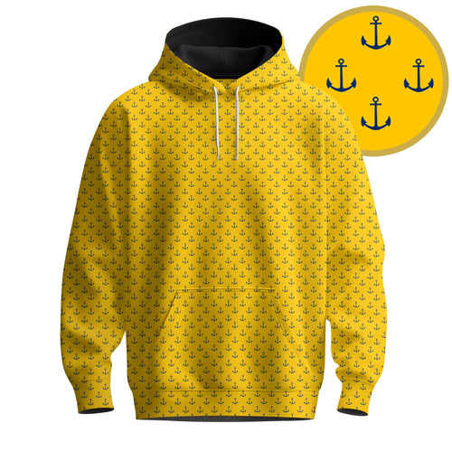 Yellow Blue Anchor 2026  Men Hoodie