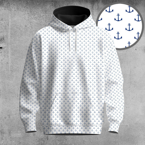 White Anchor 2026  Men Hoodie