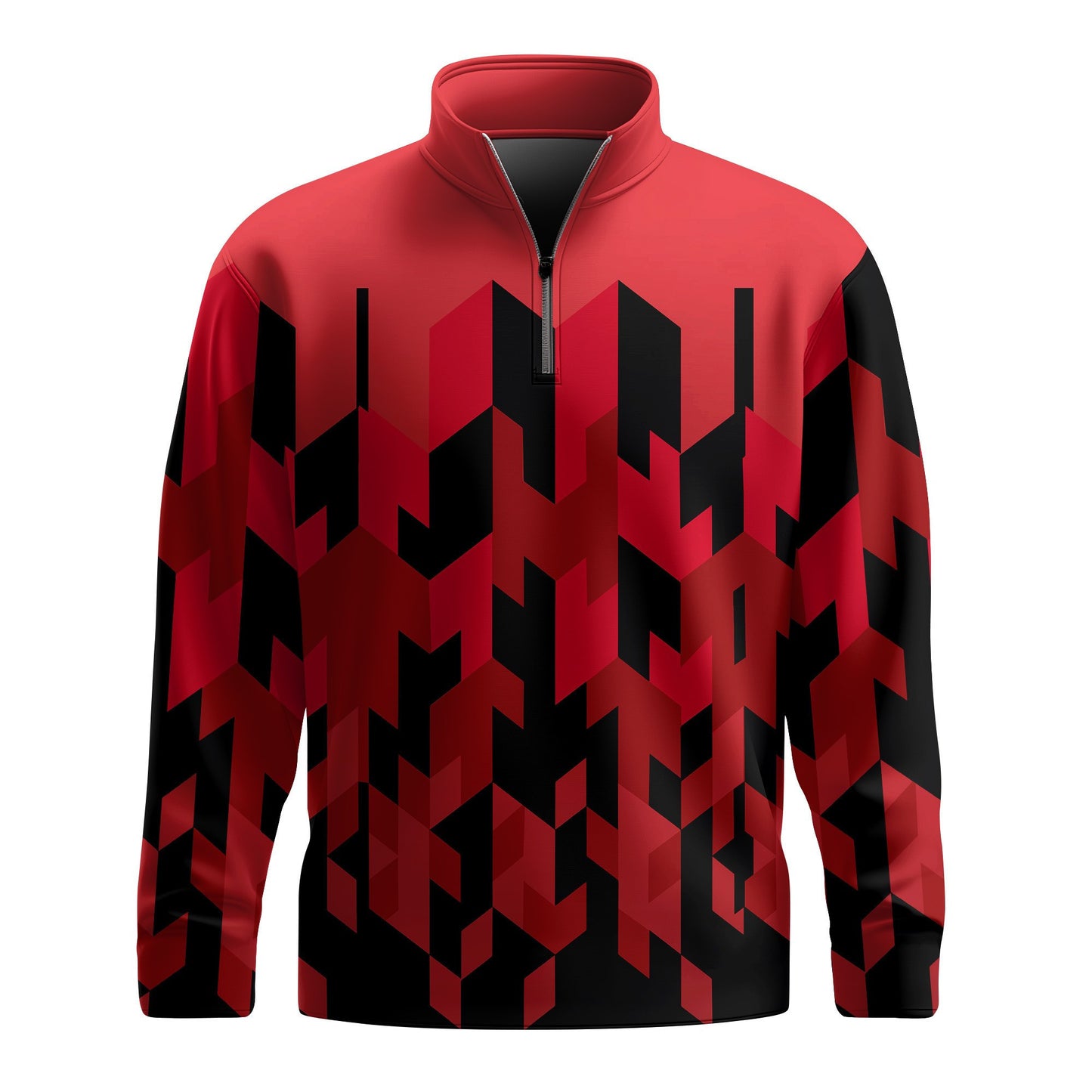 Red Black Lego Men Quarter-zip Pullover
