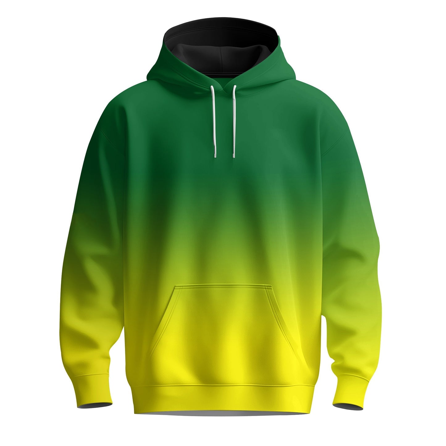 Gradient Green Yellow  Men Hoodie