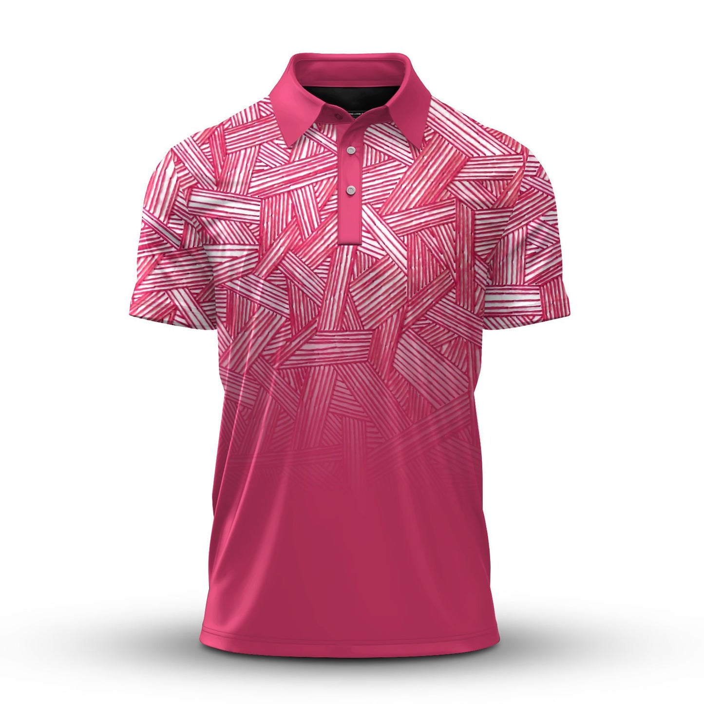 Pink  Men Polo Shirt
