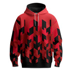 Red Black Lego Men Hoodie