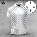 White Rudder And Anchor 2026  Men Polo Shirt