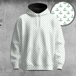 White Anchor  Men Hoodie