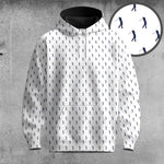White Blue Golf Players 2026  Men Hoodie