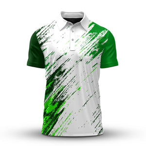 Sporty Green  Men Polo Shirt