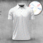Colorful Paper Airplane 2026  Men Polo Shirt