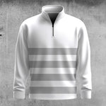 4 Lines 2026  White Men Quarter-zip Pullover