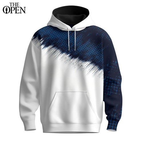Blue Diagonal Sport  Men Hoodie