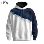 Blue Diagonal Sport  Men Hoodie