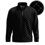 Black The 2026  Pattern Brands Men Quarter-zip Pullover