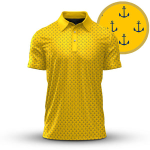 Yellow Blue Anchor 2026  Men Polo Shirt