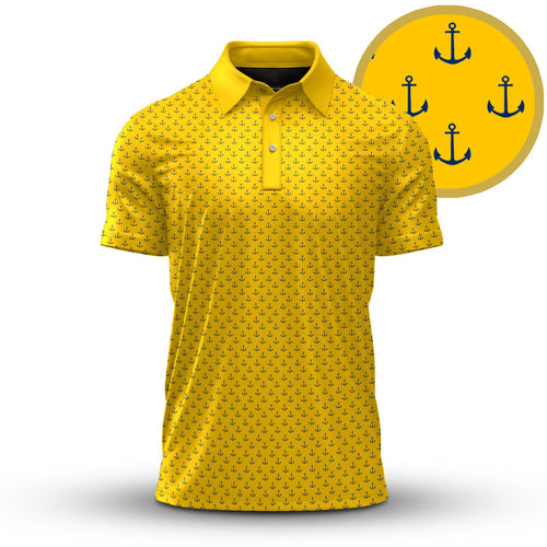Yellow Blue Anchor 2026  Men Polo Shirt