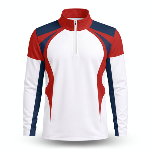 Red Blue White 2027 Ryder Cup Men Quarter-zip Pullover