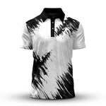 Black White Sporty 2026  Men Polo Shirt