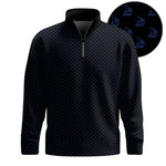 2026  White Blue Ship Men Quarter-zip Pullover