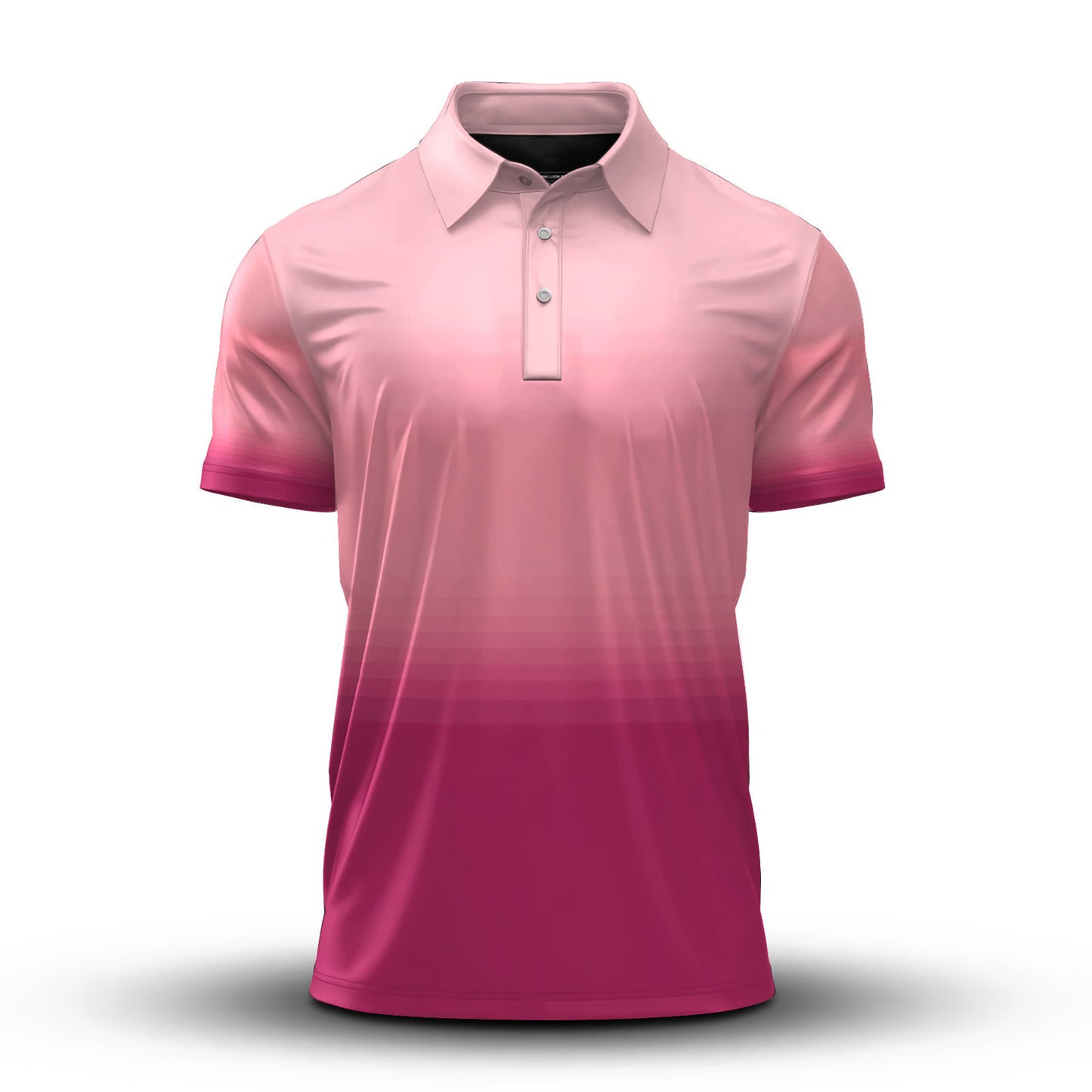 Gradient Pink  Men Polo Shirt