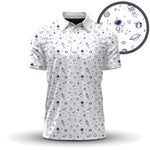 Space Blue White 2026  Men Polo Shirt