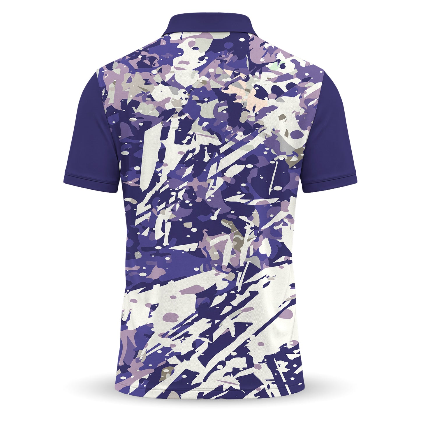 Loud Purple Painting Men Polo Shirt
