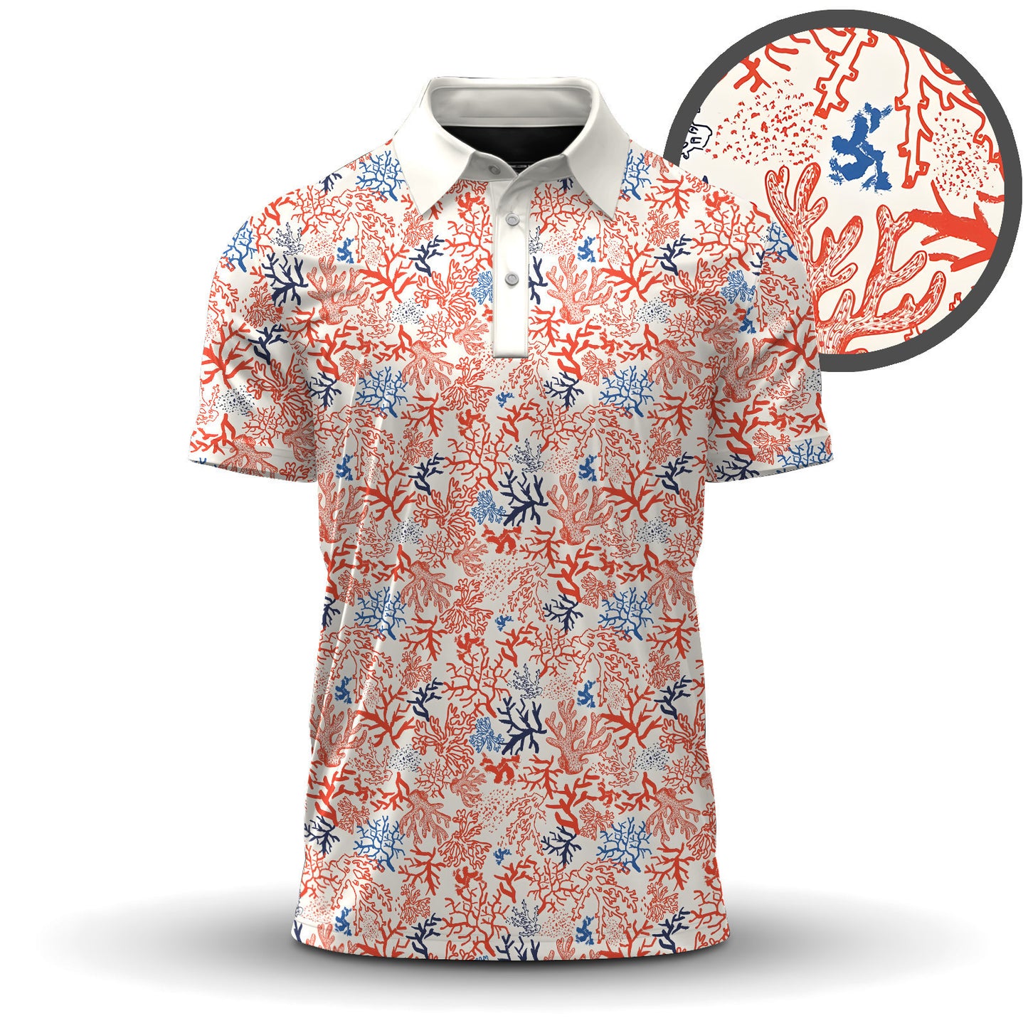 Color Coral 2026  Men Polo Shirt
