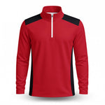 Red Black 2027  Men Quarter-zip Pullover