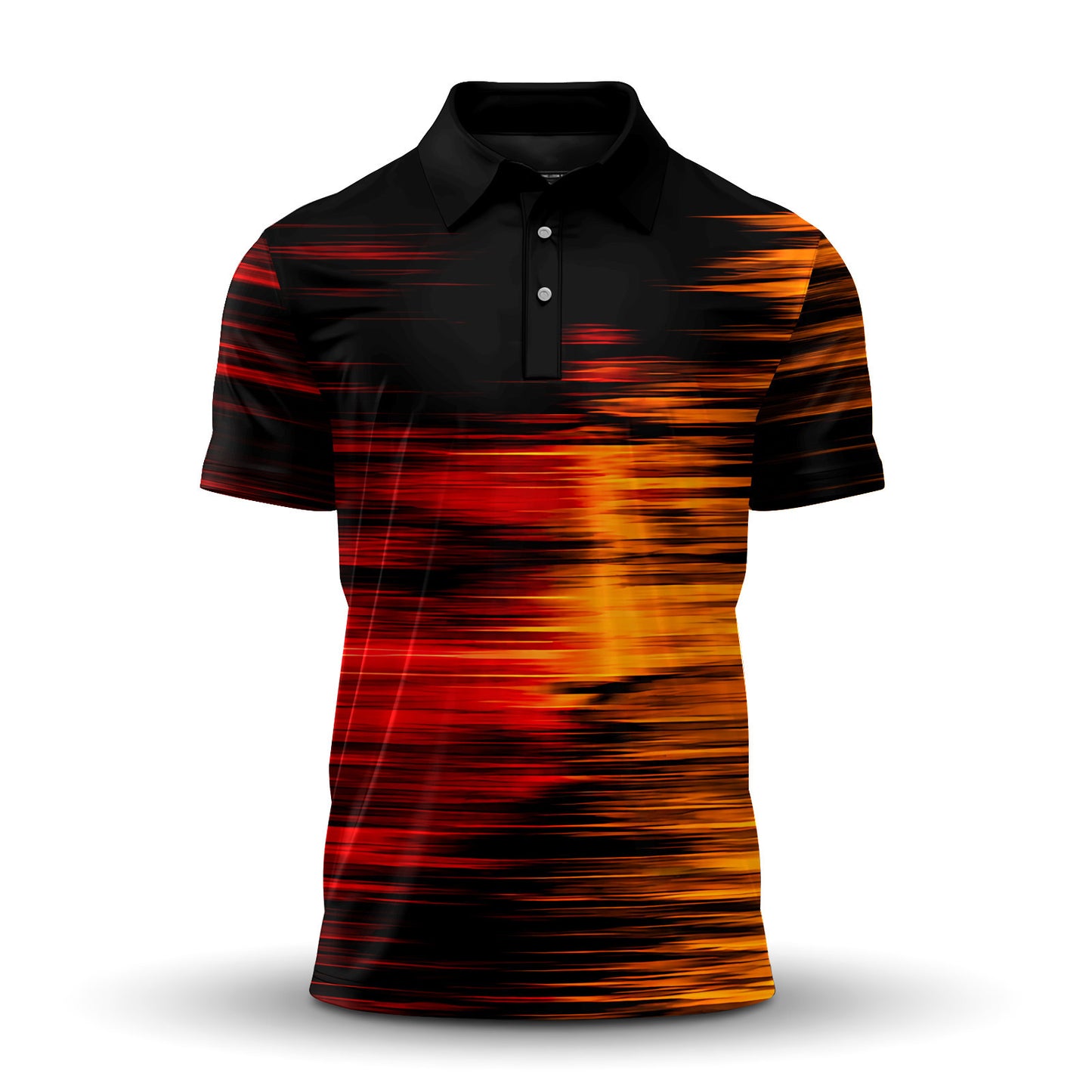 2027 Black Yellow Orange Men Polo Shirts