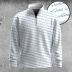 Good Good Championship Pattern Men Quarter-zip Pullover
