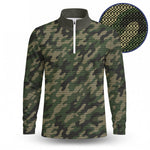 Big Camo Pattern 2027  Men Quarter-zip Pullover