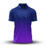 Gradient Blue Purple  Men Polo Shirt