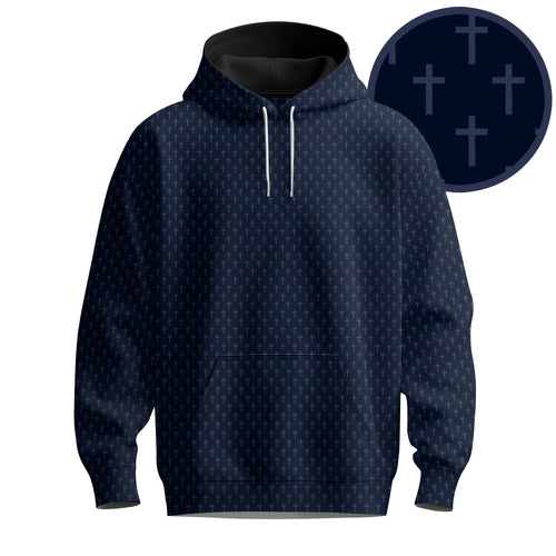 Blue Cross 2026  Pattern Men Hoodie
