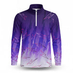 Loud Purple  Men Quarter-zip Pullover