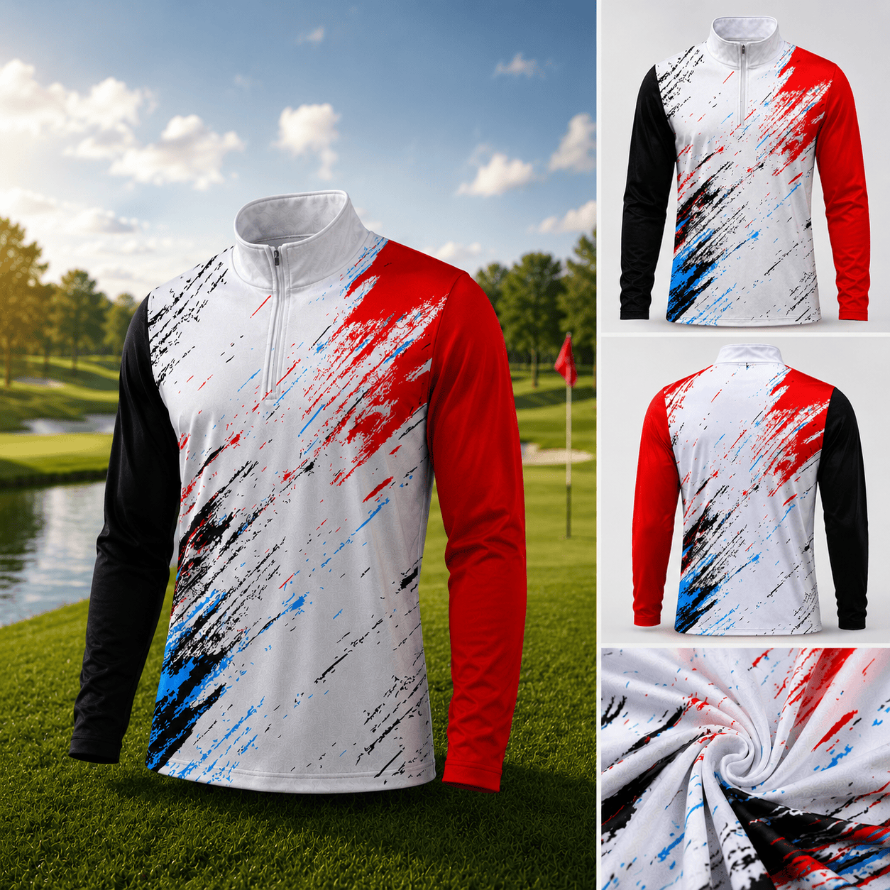 Sporty 2027 Men Quarter-zip Pullover