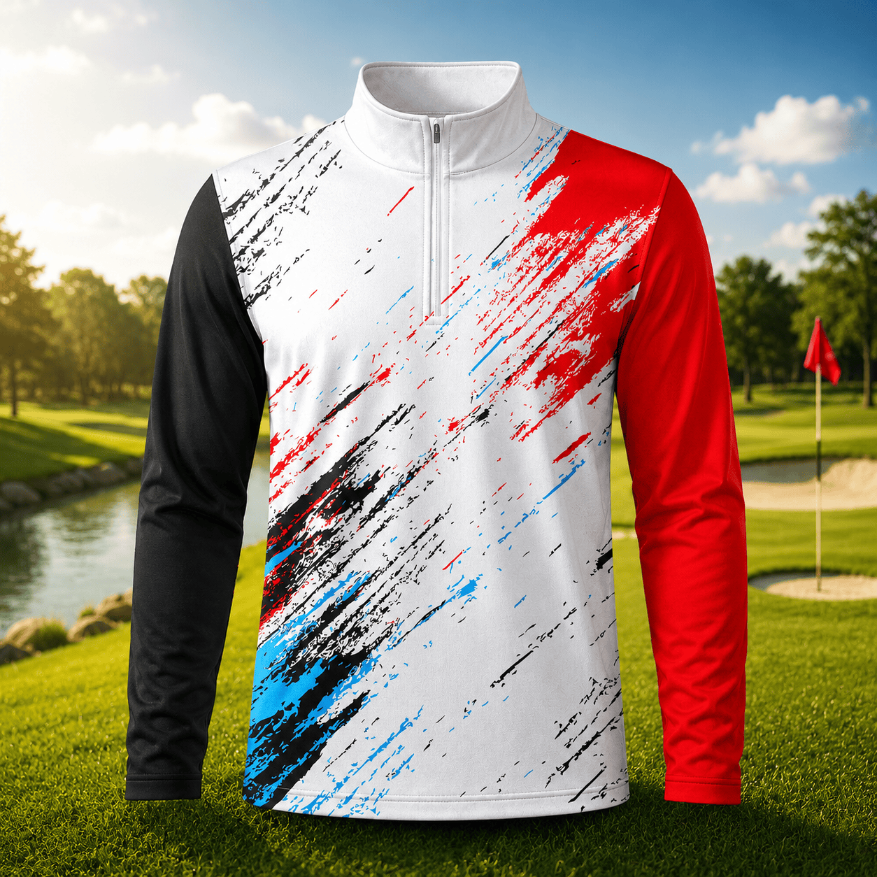 Sporty 2027 Men Quarter-zip Pullover