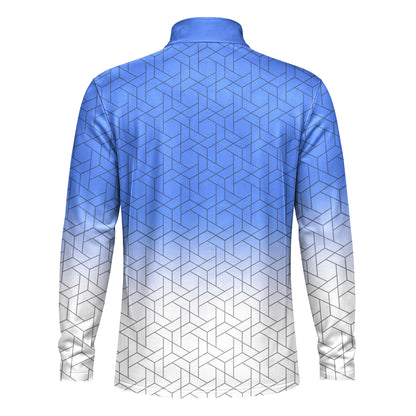 Blue White 2026 Men Quarter-zip Pullover