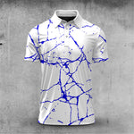 Blue Paint Flakes 2027 Men Polo Shirt