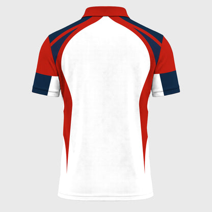 Red Blue White 2027 Men Polo Shirt
