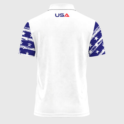 US Flag USA Team Men Polo Shirt