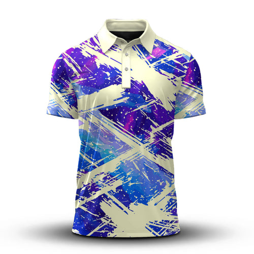 Galaxy Sport Pattern Men Polo Shirt